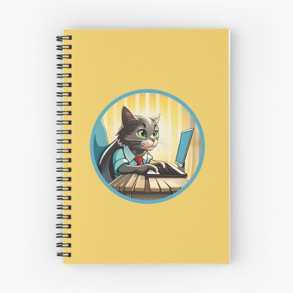 Item preview, programmer cat beep boop coding designed and sold by sadieillust.