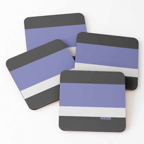 Item preview, Violet and Black Modern Bold Stripes designed and sold by Eurokollektiv.