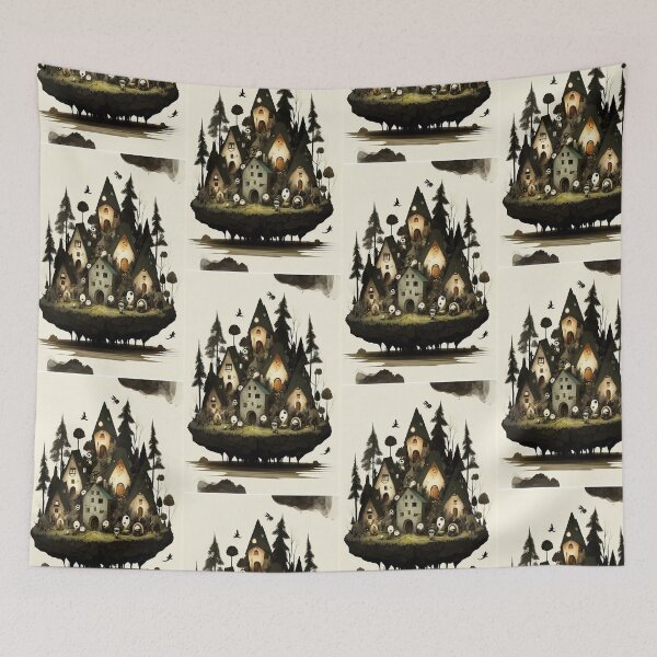 Item preview, Imagined Worlds: Digital art combining surrealism and nature. designed and sold by Piotrek0001.