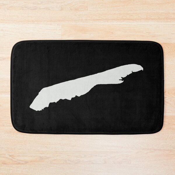 Item preview, Terschelling minimal silhouette, wit op zwart, white on black designed and sold by Cloudy-Island.