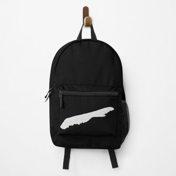 Item preview, Terschelling minimal silhouette, wit op zwart, white on black designed and sold by Cloudy-Island.