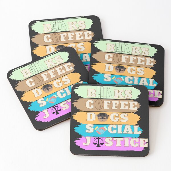 Item preview, Books And Coffee And Dogs And Social Justice  designed and sold by shadowartsss.