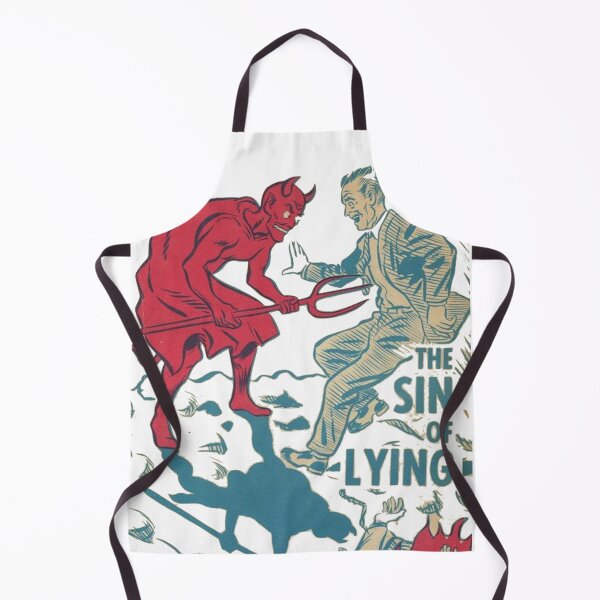 Item preview, Sin Of Lying Retro Design designed and sold by DukeGroovy.