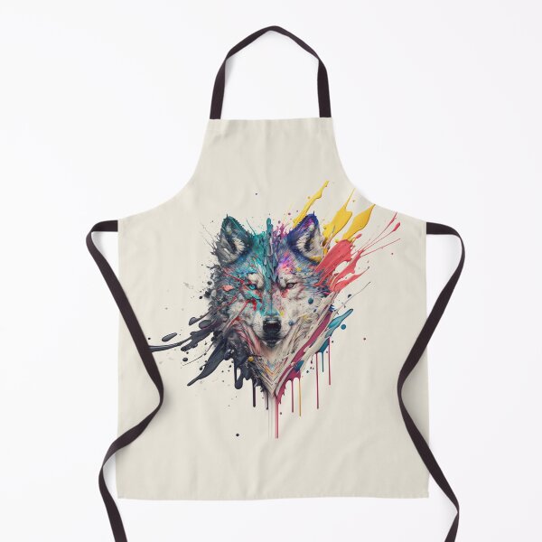 Item preview, Wolf Splash Art: Colorful Fantasy Painting #2 designed and sold by AntielARt.
