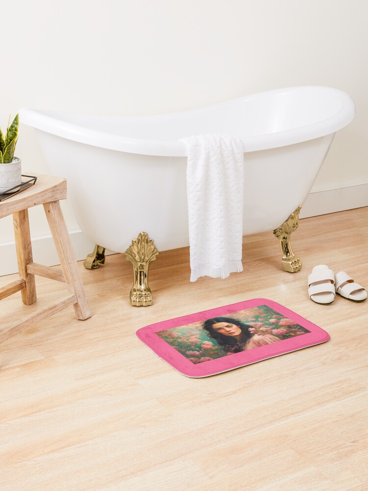Thumbnail 2 of 6, Bath Mat, Spring Portrait designed and sold by HecateBast.
