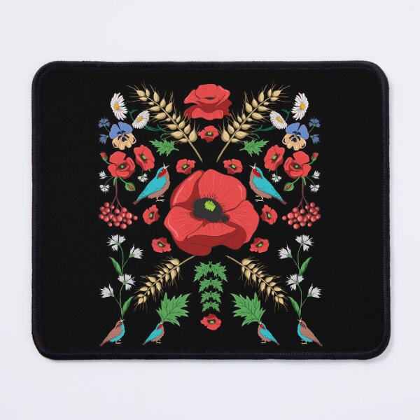 Item preview, Red Poppies & Birds Ukraine Floral Ukrainian Vyshyvanka designed and sold by r-silver.