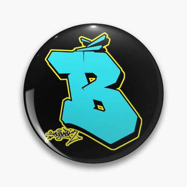 Item preview, BLUE LETTER B BY ESONE URBAN GRAFFITI STREET STYLE  designed and sold by GraffitiBomberZ.
