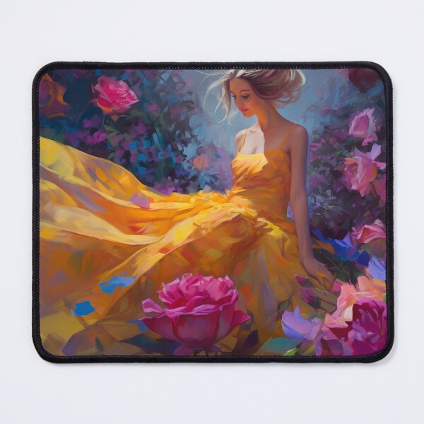 Item preview, Beautiful girl dancing in the garden designed and sold by Red Witch Art.