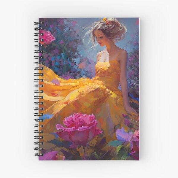 Item preview, Beautiful girl dancing in the garden designed and sold by Red Witch Art.