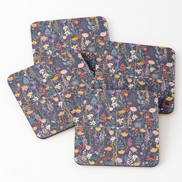 Item preview, wildflower pattern design featuring a variety of colorful wildflowers designed and sold by visionflyshop.