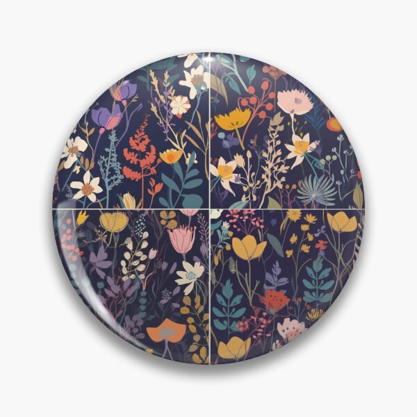 Item preview, wildflower pattern design featuring a variety of colorful wildflowers designed and sold by visionflyshop.