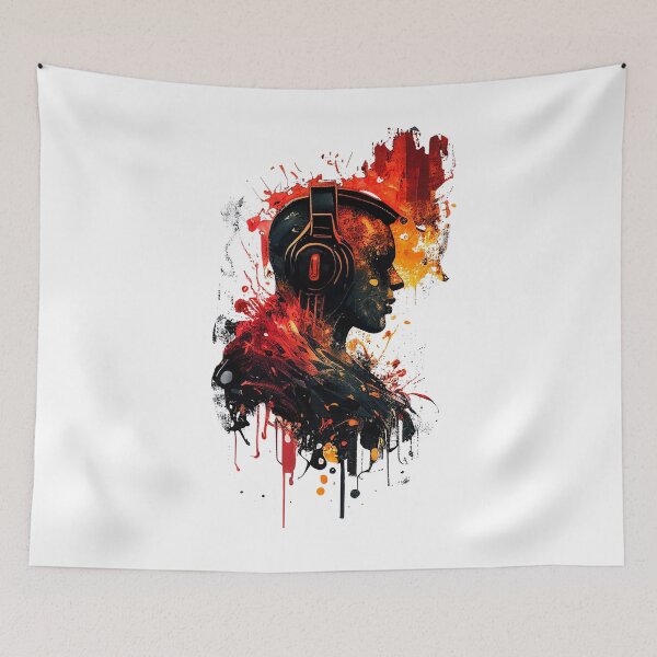 Item preview, music party design designed and sold by ARTY-creation.