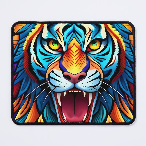 Item preview, Psychedelic tiger designed and sold by Promptfessor.
