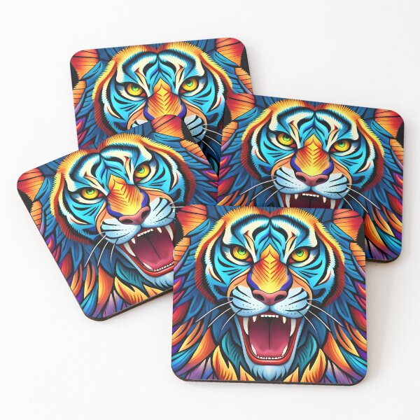 Item preview, Psychedelic tiger designed and sold by Promptfessor.