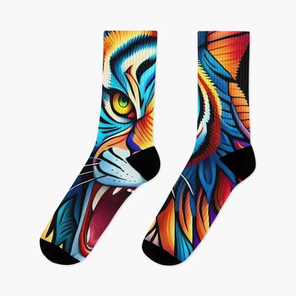 Item preview, Psychedelic tiger designed and sold by Promptfessor.