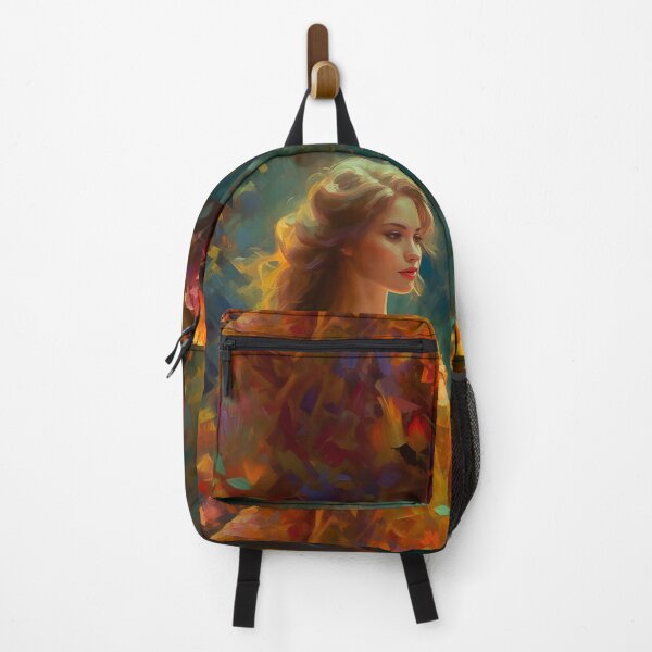 Item preview, Beautiful woman in floral dress designed and sold by Red Witch Art.