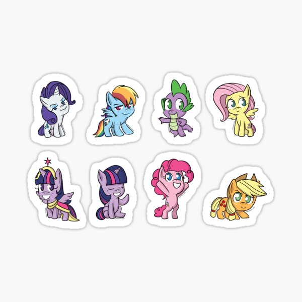 8 Horses of Small Stature Sticker