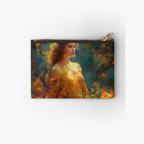 Item preview, Beautiful woman in floral dress designed and sold by Red Witch Art.