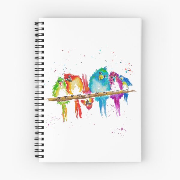 Item preview, Colorful birds 1 oblique 10CP6095 designed and sold by CorneliaPilz.