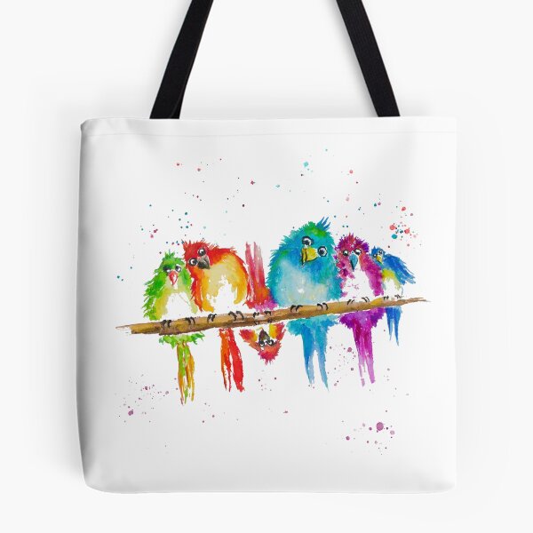 Item preview, Colorful birds 1 oblique 10CP6095 designed and sold by CorneliaPilz.