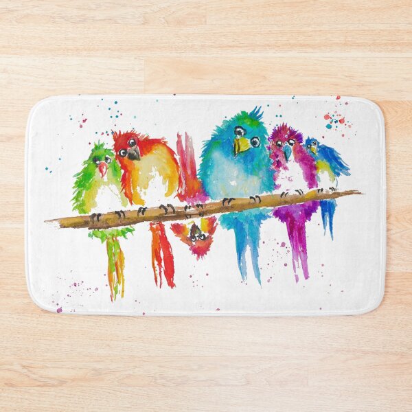Item preview, Colorful birds 1 oblique 10CP6095 designed and sold by CorneliaPilz.