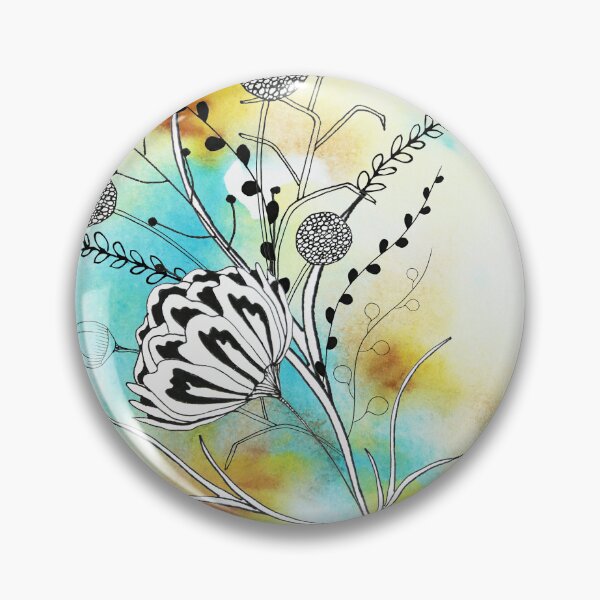 Item preview, Teal and Rust Floral design designed and sold by TwistedGypsy.