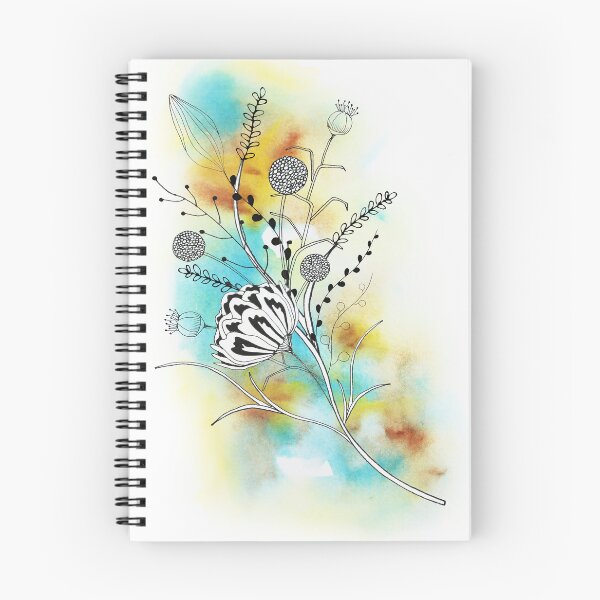 Item preview, Teal and Rust Floral design designed and sold by TwistedGypsy.