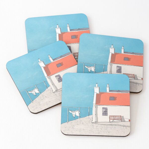 Item preview, Cottage in Crovie, Scotland designed and sold by Hazel White.