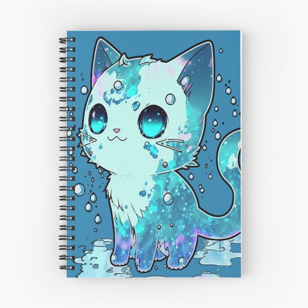 Aperçu de l'œuvre Spirit of Water - Chat bleu trempé de sérénité créée et vendue par CybRunner.