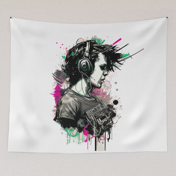 Item preview, music party design designed and sold by ARTY-creation.