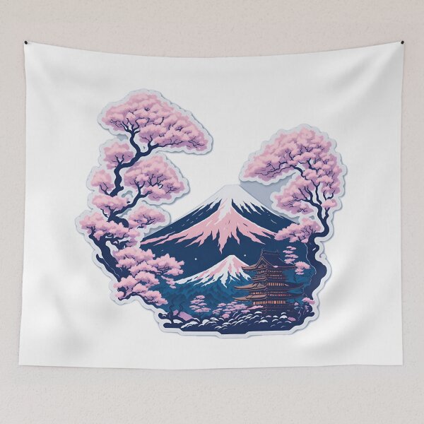 Item preview, Retro Aesthetic with a Photorealistic Rendering of Japan's Landscape Hand-Drawn Japanese Scenery with Bokeh and Low-Lighting designed and sold by RedArtG09.