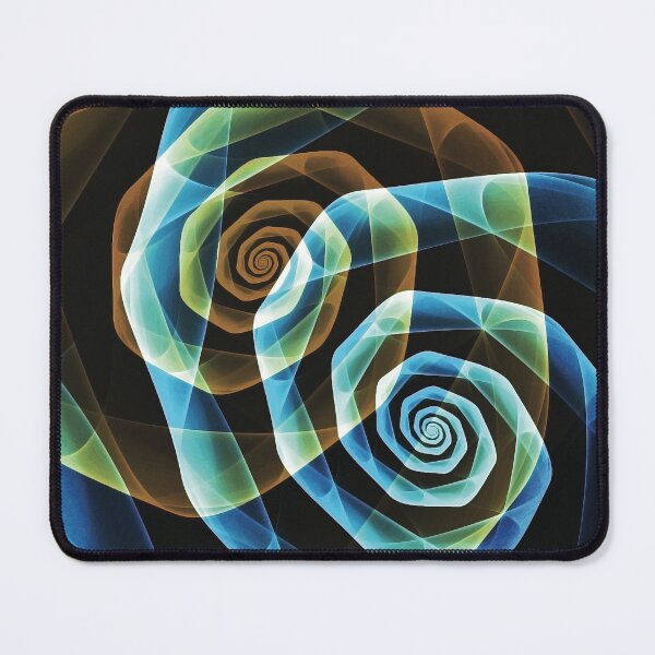 Item preview, Abstract Blue Spirals Fractal Design designed and sold by origoo.