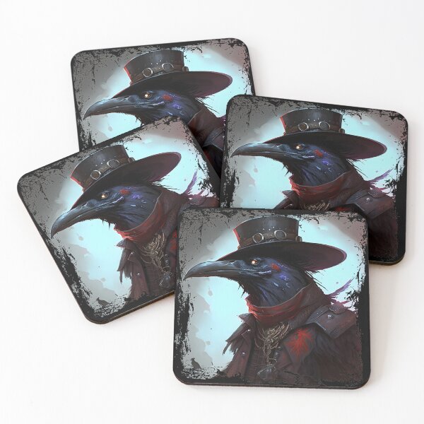 Item preview, Raven Renaissance: A Cool Comic Portrait of a Raven Head in Renaissance Attire designed and sold by MLArtifex.