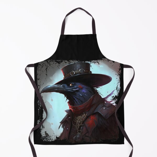 Item preview, Raven Renaissance: A Cool Comic Portrait of a Raven Head in Renaissance Attire designed and sold by MLArtifex.