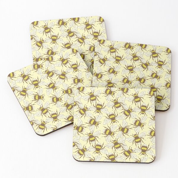 Item preview, Vintage Bees Pattern designed and sold by Throwtopia.
