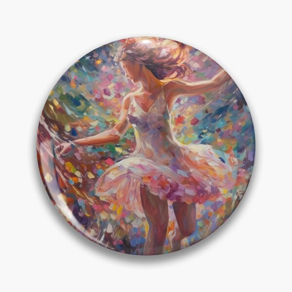 Item preview, Dreamy floral fairy dancing designed and sold by Red Witch Art.
