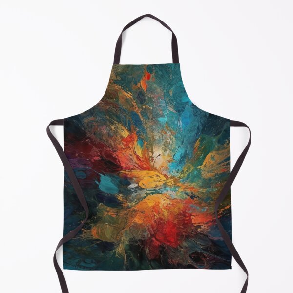 Item preview, Energy Burst: Orange and Blue Abstract Oil Painting designed and sold by Paintings By Simon .