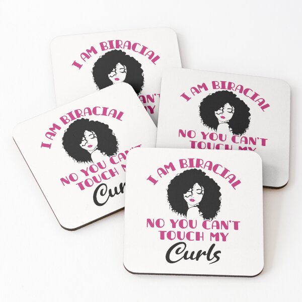 Item preview, Funny I Am Biracial No You Can't Touch My Curls designed and sold by jaygo.