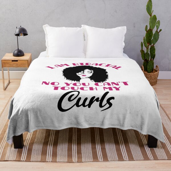 Item preview, Funny I Am Biracial No You Can't Touch My Curls designed and sold by jaygo.