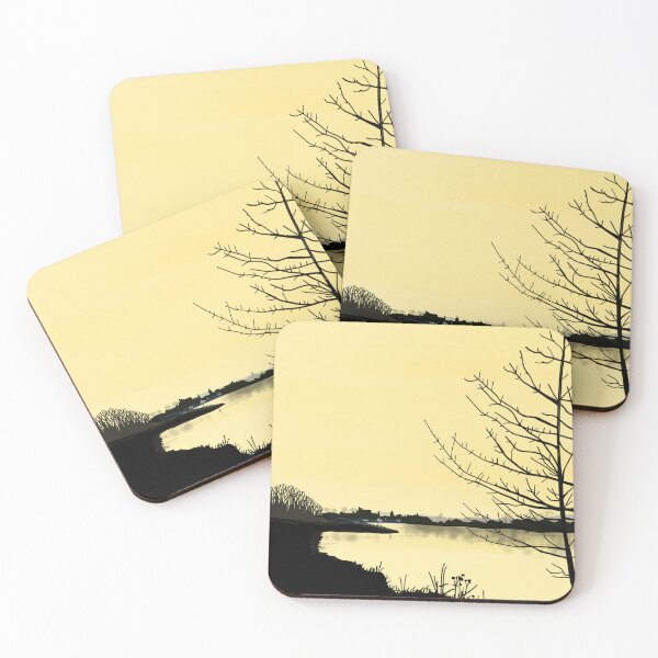 Item preview, Kirkcudbright at dusk, yellow designed and sold by Hazel White.
