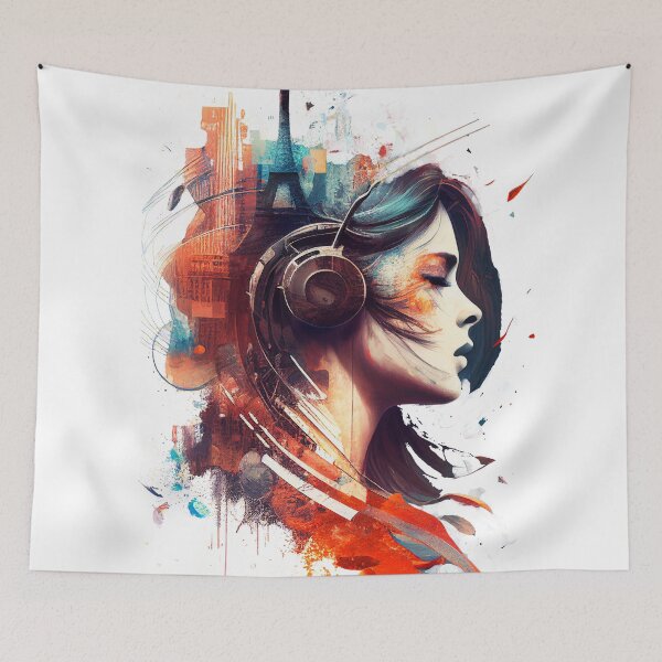 Item preview, music party design designed and sold by ARTY-creation.
