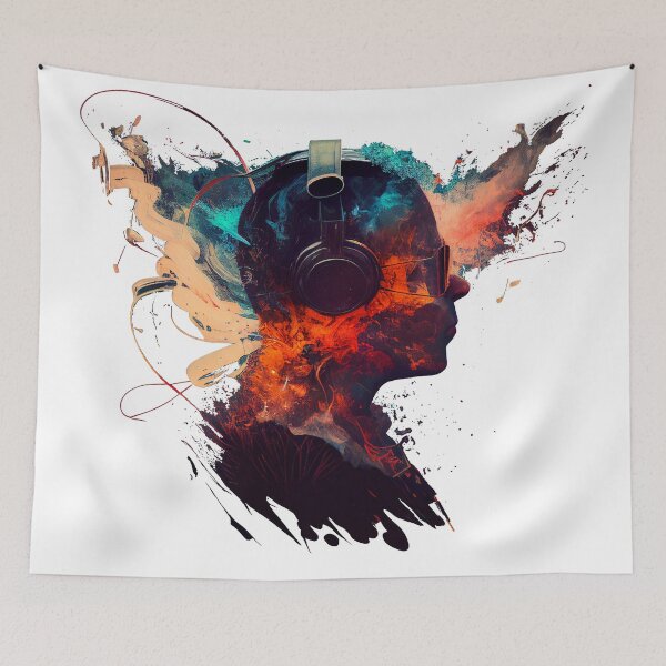 Item preview, music party design designed and sold by ARTY-creation.