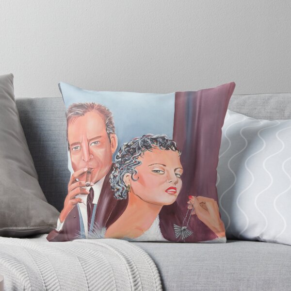 Art Deco Necklace Throw Pillow
