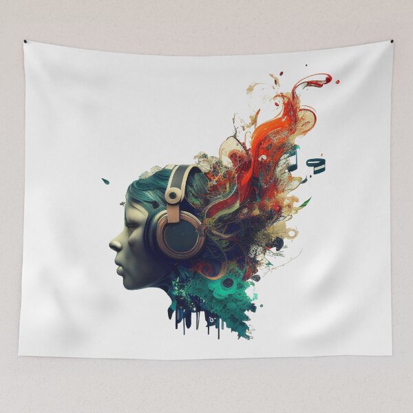 Item preview, music party design designed and sold by ARTY-creation.