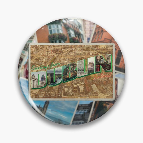 Item preview, Greetings from Dublin in Ireland vintage style retro souvenir designed and sold by DeveloperProp0.