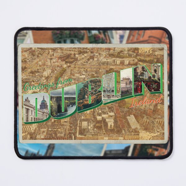 Item preview, Greetings from Dublin in Ireland vintage style retro souvenir designed and sold by DeveloperProp0.