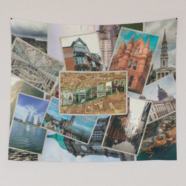 Item preview, Greetings from Dublin in Ireland vintage style retro souvenir designed and sold by DeveloperProp0.