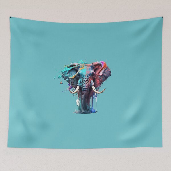 Aperçu de l'œuvre Éléphant Splash Art : Majestic Fantasy Visualisation #3 créée et vendue par AntielARt.