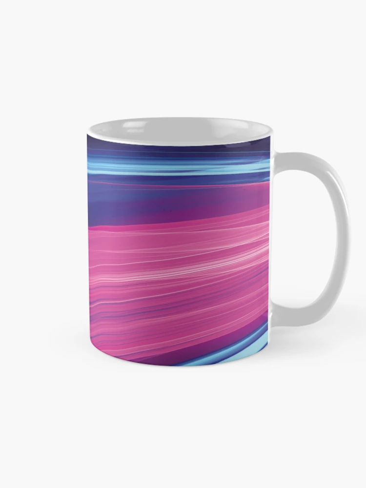 Thumbnail 3 of 6, Coffee Mug, Dynamic Multi Colored Wave Pattern designed and sold by FutureVisuals.