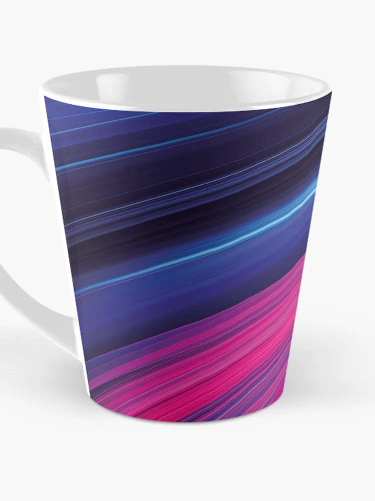 Thumbnail 3 of 4, Coffee Mug, Dynamic Multi Colored Wave Pattern designed and sold by FutureVisuals.